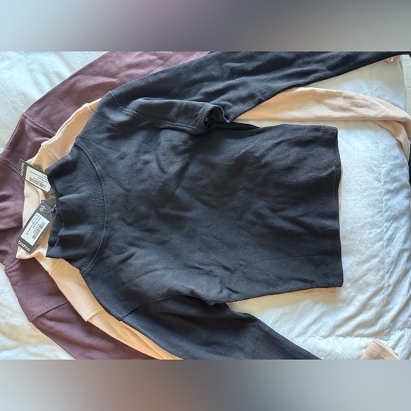 BASIC RIB HIGH NECK LONG SLEEVE TOP bundle - Picture 11 of 11